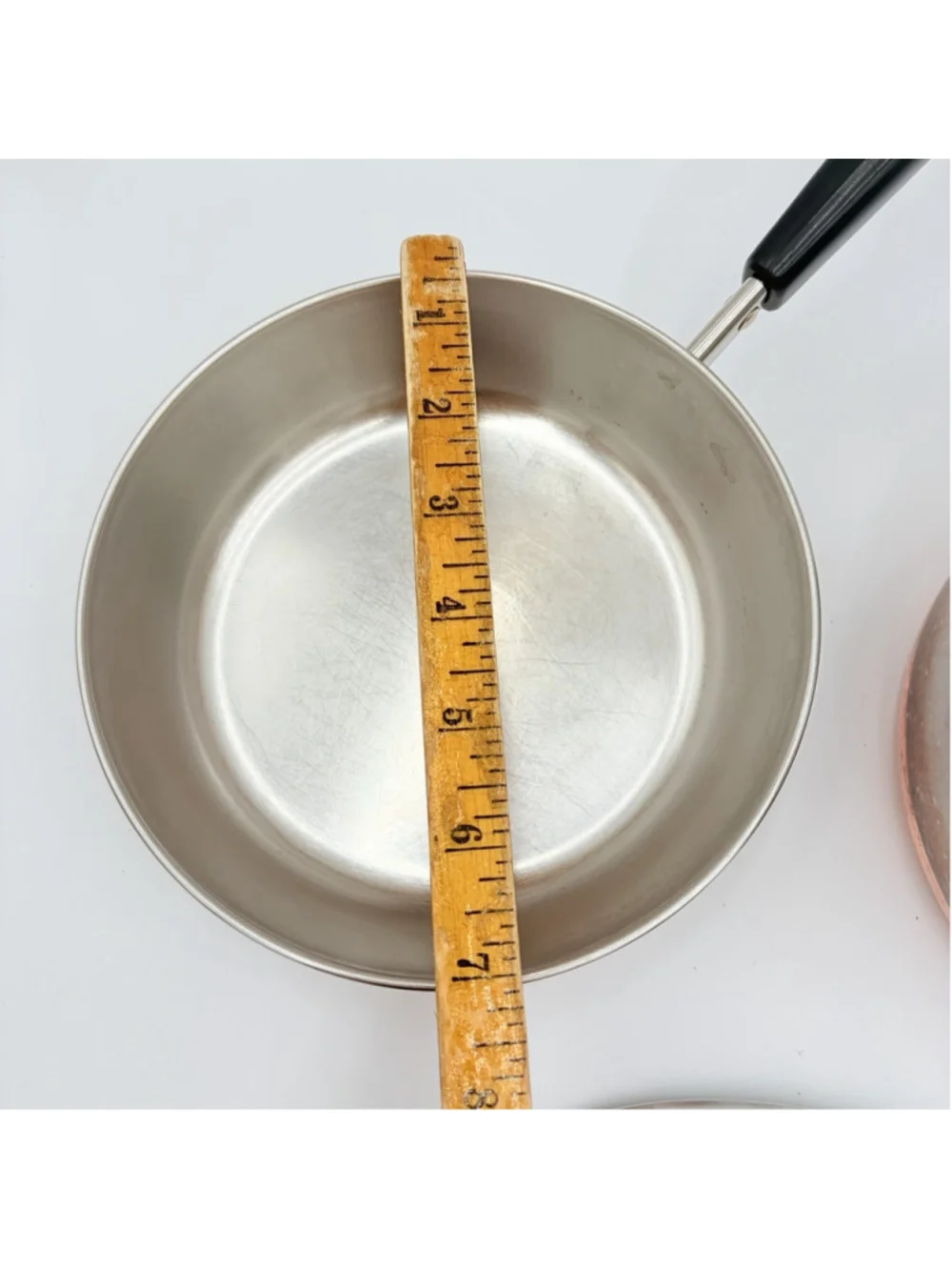 REVERE WARE Copper Clad 5 Pc Cookware Set 10” 7” Skillets Saucepan Lids